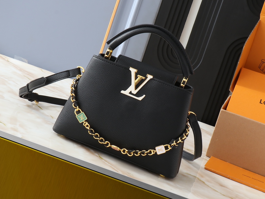 Louis Vuitton LV Classic Handbag Monogram Empreinte Model M27034 Silver Hardware Business Casual Luxury Designer